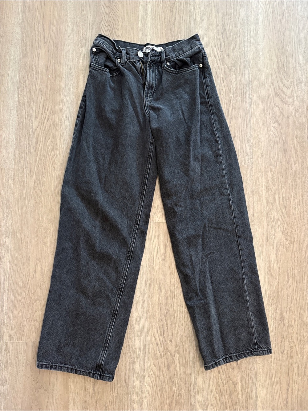 Woman’s Garage low-rise black jeans